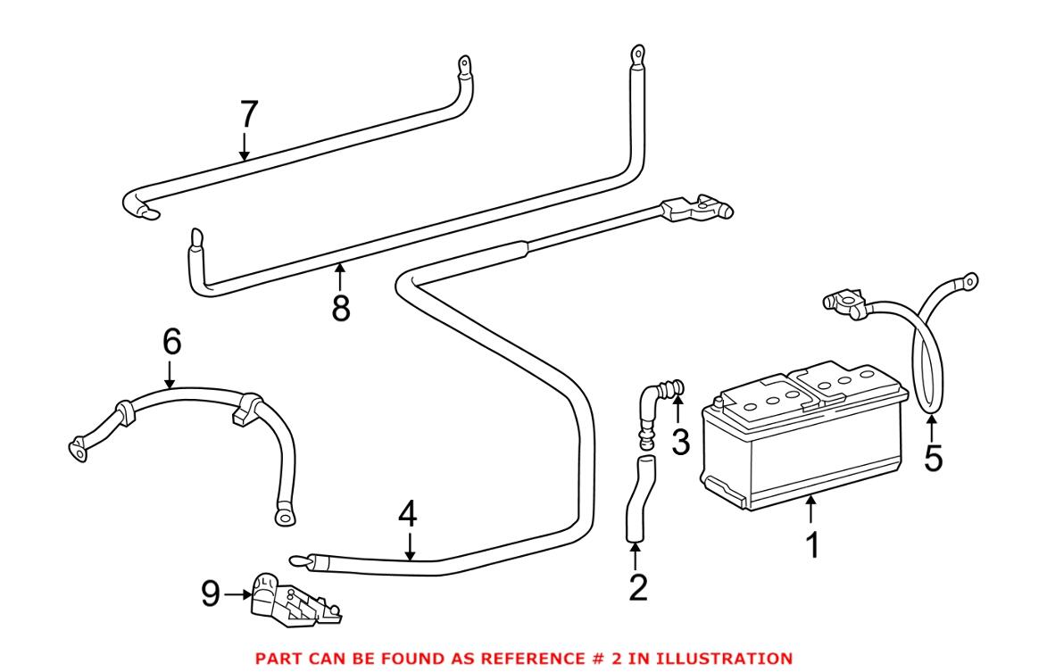 Mercedes Battery Vent Tube 0249974982